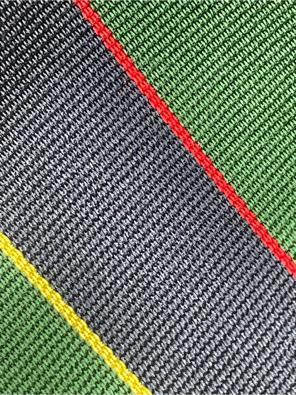 Brooks Brothers Makers Repp Silk Tie Blue Green Preppy Striped Texture Necktie